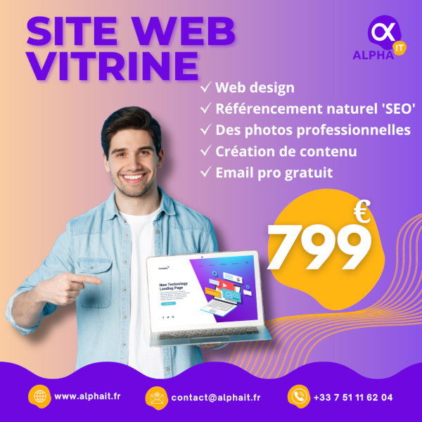 promotion site web vitrine - alphait