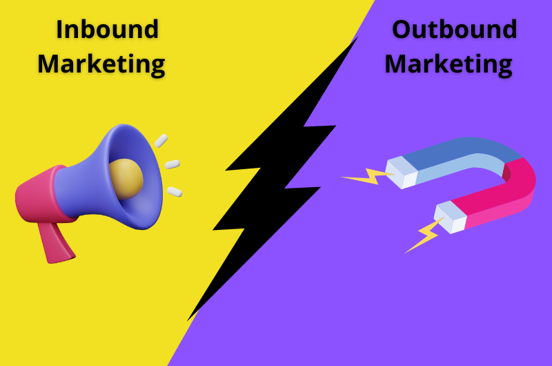 comparaison entre outbound marketing et inbound marketing