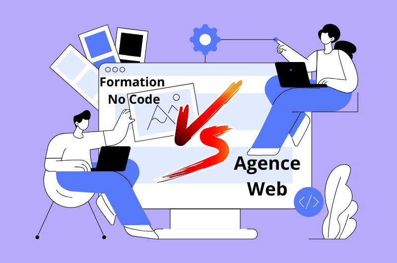 Formation No Code vs Agence Web